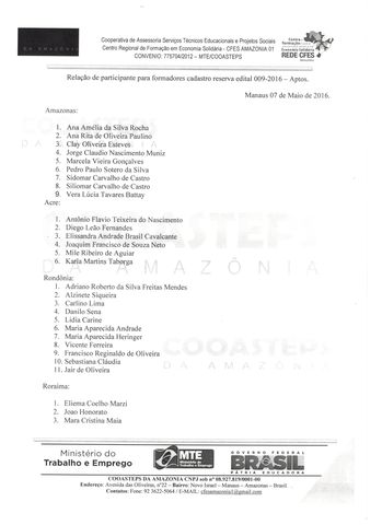Cfes am 1 lista dos participantes  seleÇÃo do cadastro reserva. display
